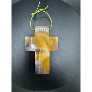 Mookaite Australian Jasper Cross Pendant - 2.75"